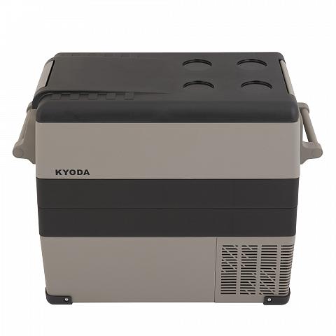 Фото автохолодильник kyoda cf55h, двухкамерный, объем 55 л, вес 14,1 кг